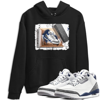 AJ3 Midnight Navy shirt to match jordans New Kicks sneaker tees 3s Midnight Navy SNRT sneaker release Tees unisex cotton Black 1 crew neck shirt