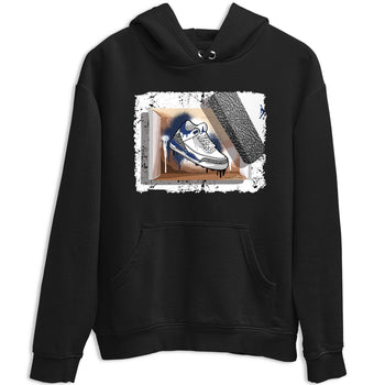 AJ3 Midnight Navy shirt to match jordans New Kicks sneaker tees 3s Midnight Navy SNRT sneaker release Tees unisex cotton Black 2 crew neck shirt