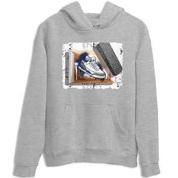 AJ3 Midnight Navy shirt to match jordans New Kicks sneaker tees 3s Midnight Navy SNRT sneaker release Tees unisex cotton Heather Grey 2 crew neck shirt