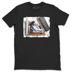 AJ3 Midnight Navy shirt to match jordans New Kicks sneaker tees 3s Midnight Navy SNRT sneaker release Tees unisex cotton Black 2 crew neck shirt