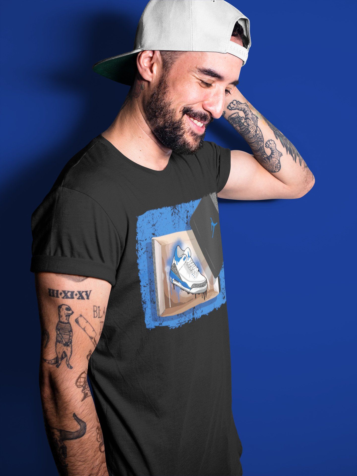 Jordan 3 Racer Blue Sneaker Match Tees New Kicks Sneaker Tees Jordan 3 Racer Blue Sneaker Release Tees Unisex Shirts
