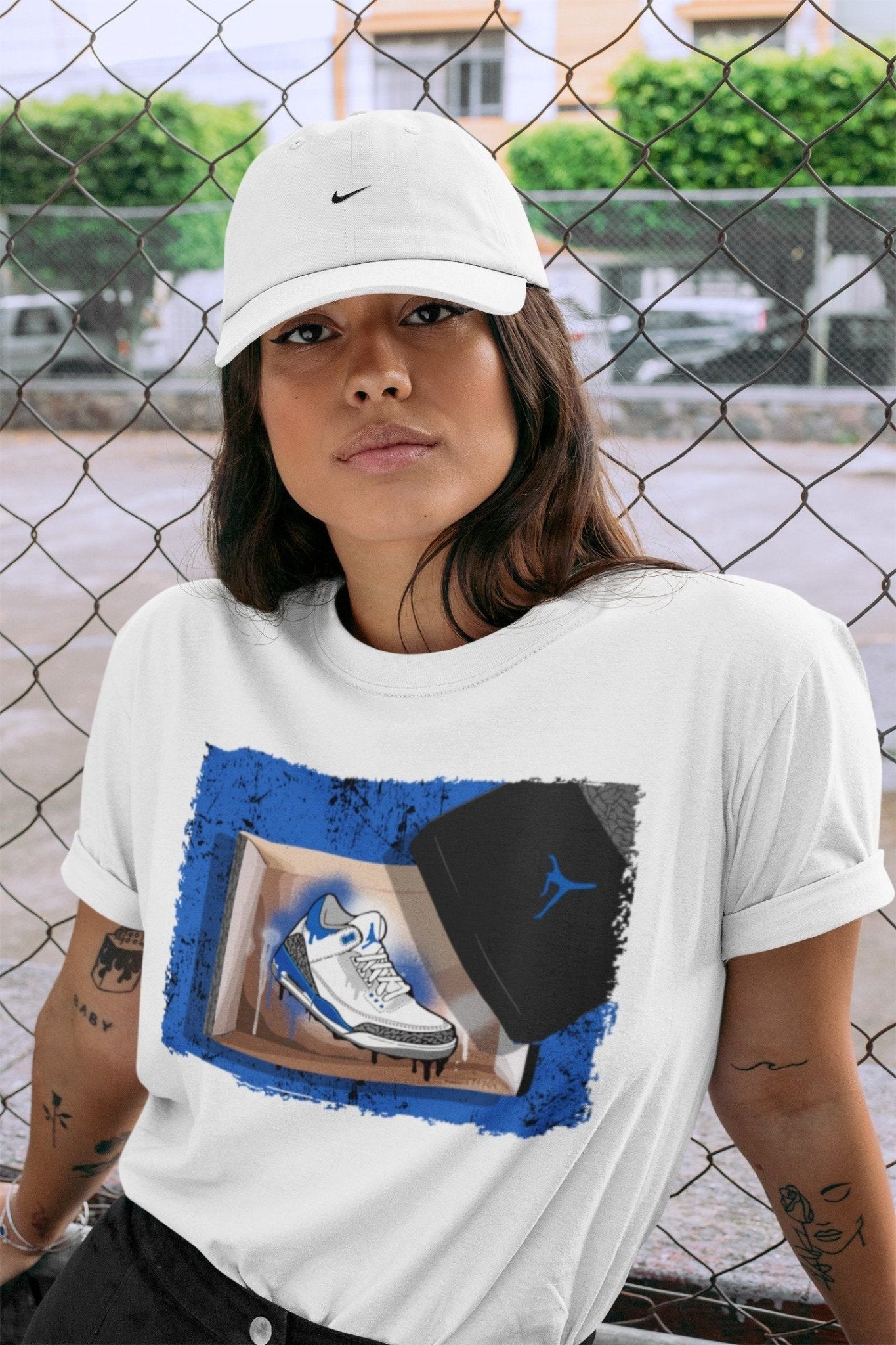 Jordan 3 Racer Blue Sneaker Match Tees New Kicks Sneaker Tees Jordan 3 Racer Blue Sneaker Release Tees Unisex Shirts