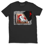 Air Jordan 3 White Cement Sneaker Match Tees New Kicks Sneaker Tees Air Jordan 3 Retro White Cement Sneaker Release Tees Unisex Shirts Black 2