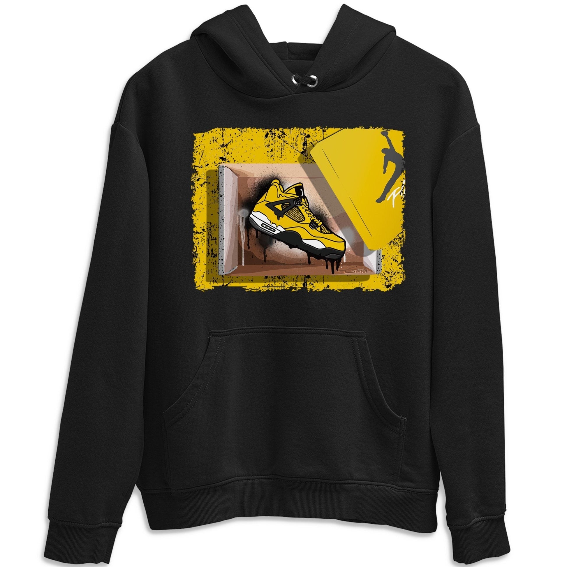 Jordan 4 Lightning Sneaker Match Tees New Kicks Sneaker Tees Jordan 4 Lightning Sneaker Release Tees Unisex Shirts
