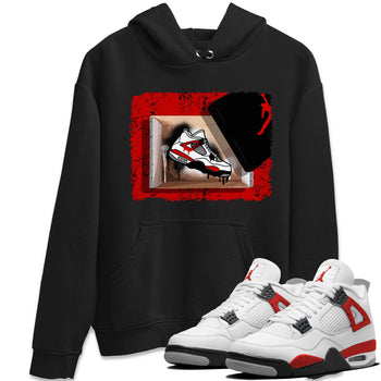 Air Jordan 4 Red Cement shirt to match jordans New Kicks sneaker tees Red Cement 4s SNRT Sneaker Release Tees Unisex Black 1 T-Shirt