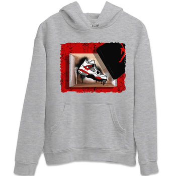 Air Jordan 4 Red Cement shirt to match jordans New Kicks sneaker tees Red Cement 4s SNRT Sneaker Release Tees Unisex Heather Grey 2 T-Shirt