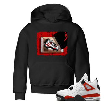 Air Jordan 4 Red Cement shirt to match jordans New Kicks sneaker tees Red Cement 4s SNRT Sneaker Release Tees Baby Toddler Black 1 T-Shirt
