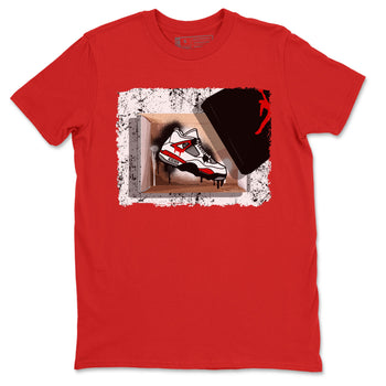 Air Jordan 4 Red Cement shirt to match jordans New Kicks sneaker tees Red Cement 4s SNRT Sneaker Release Tees Unisex Red 2 T-Shirt