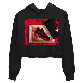 Jordan 4 Red Thunder Sneaker Match Tees New Kicks Sneaker Tees Jordan 4 Red Thunder Sneaker Release Tees Women's Shirts