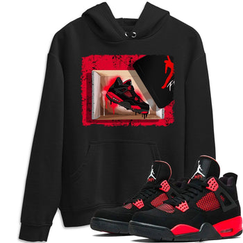 Jordan 4 Red Thunder Sneaker Match Tees New Kicks Sneaker Tees Jordan 4 Red Thunder Sneaker Release Tees Unisex Shirts