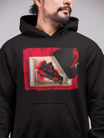 Jordan 4 Red Thunder Sneaker Match Tees New Kicks Sneaker Tees Jordan 4 Red Thunder Sneaker Release Tees Unisex Shirts