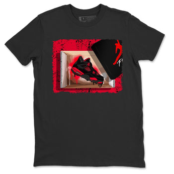 Jordan 4 Red Thunder Sneaker Match Tees New Kicks Sneaker Tees Jordan 4 Red Thunder Sneaker Release Tees Unisex Shirts