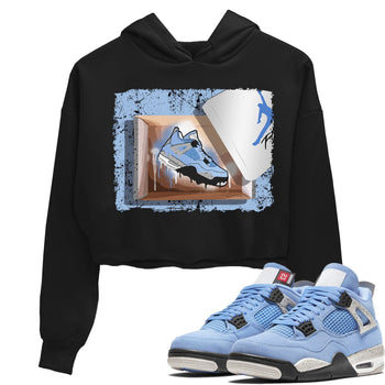 Jordan 4 University Blue Sneaker Match Tees New Kicks Sneaker Tees Jordan 4 University Blue Sneaker Release Tees Women's Shirts