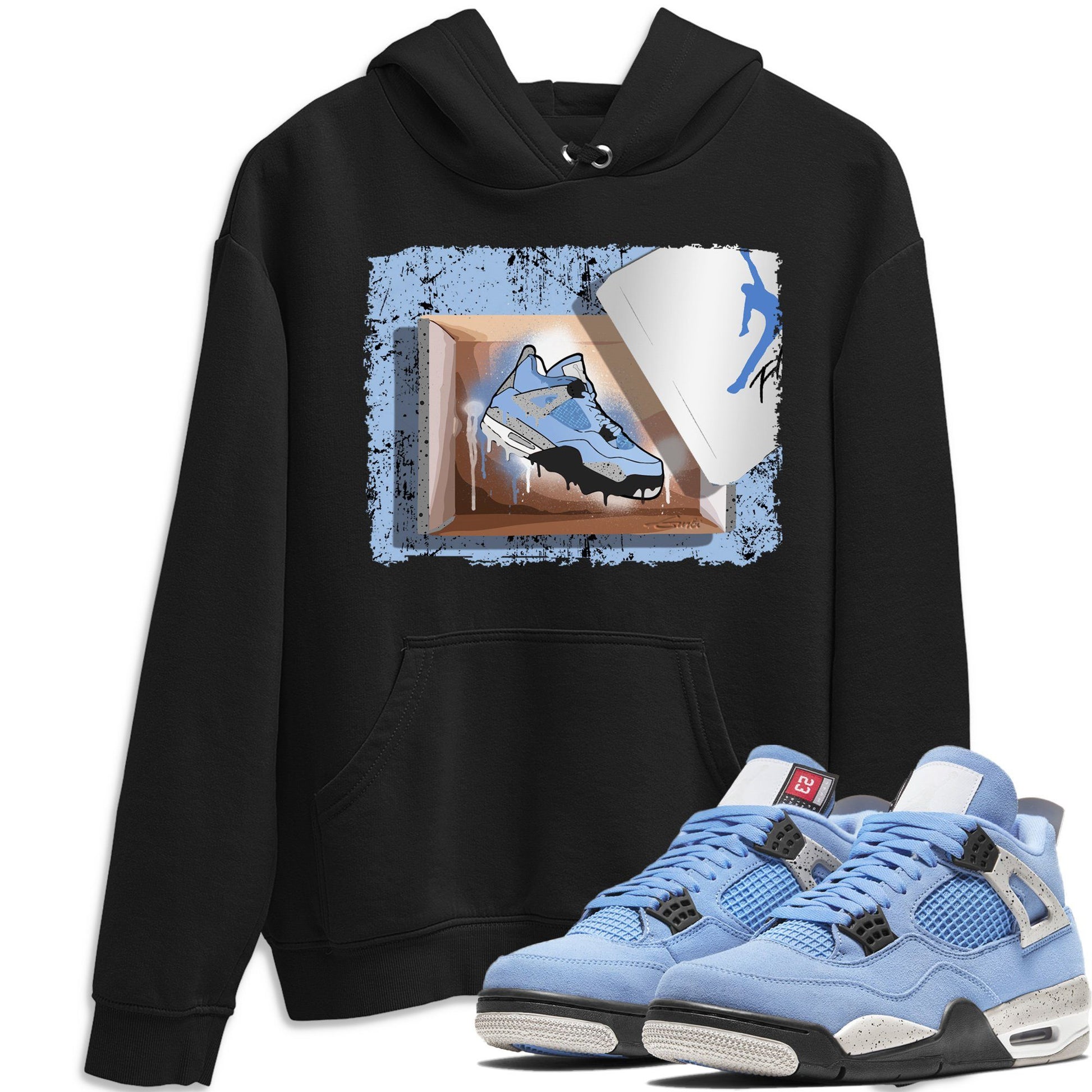 Jordan 4 University Blue Sneaker Match Tees New Kicks Sneaker Tees Jordan 4 University Blue Sneaker Release Tees Unisex Shirts