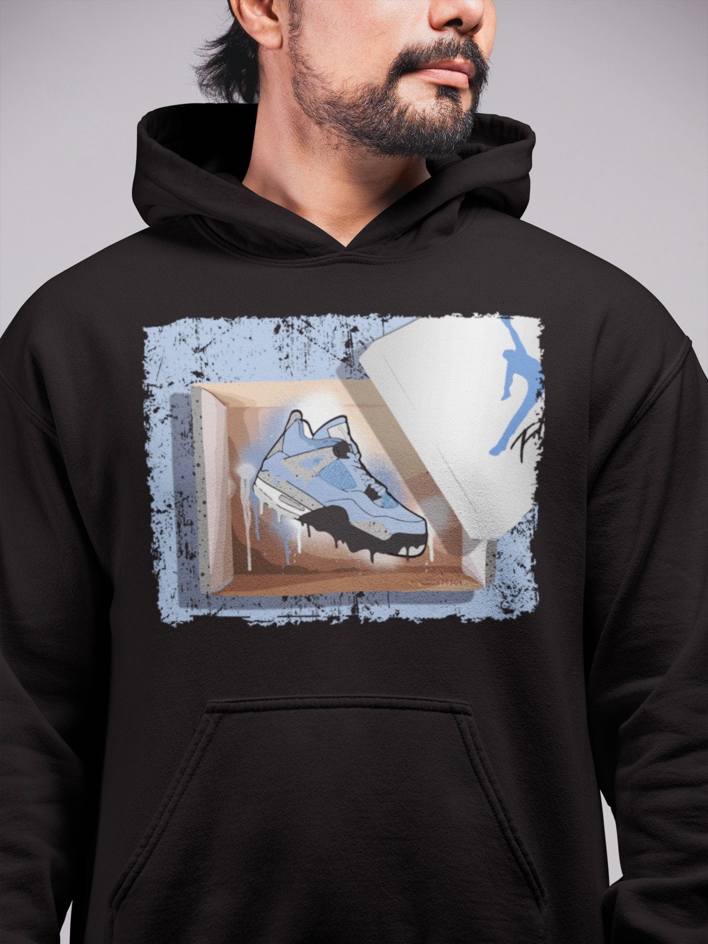 Jordan 4 University Blue Sneaker Match Tees New Kicks Sneaker Tees Jordan 4 University Blue Sneaker Release Tees Unisex Shirts