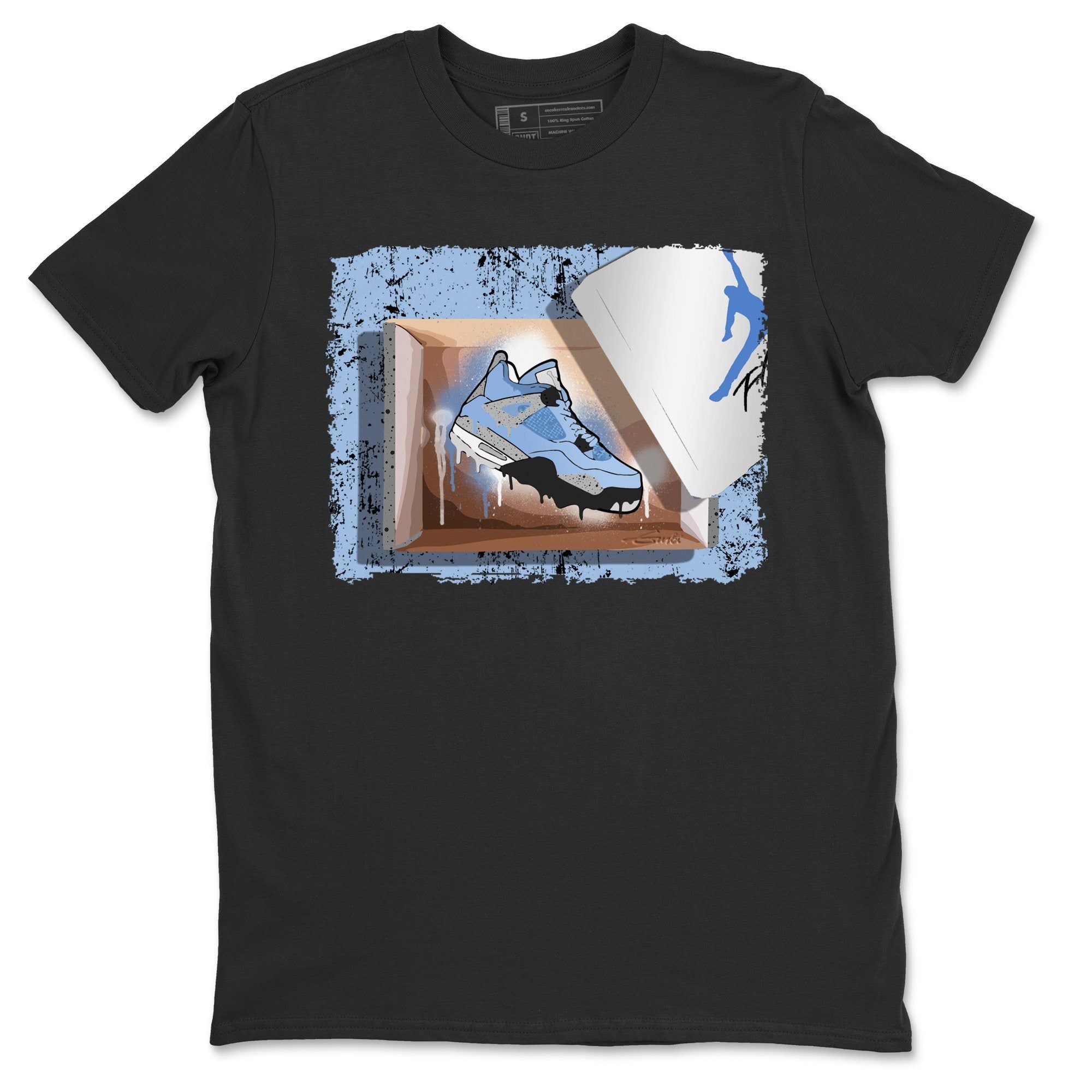 Jordan 4 University Blue Sneaker Match Tees New Kicks Sneaker Tees Jordan 4 University Blue Sneaker Release Tees Unisex Shirts