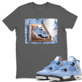 Jordan 4 University Blue Sneaker Match Tees New Kicks Sneaker Tees Jordan 4 University Blue Sneaker Release Tees Unisex Shirts