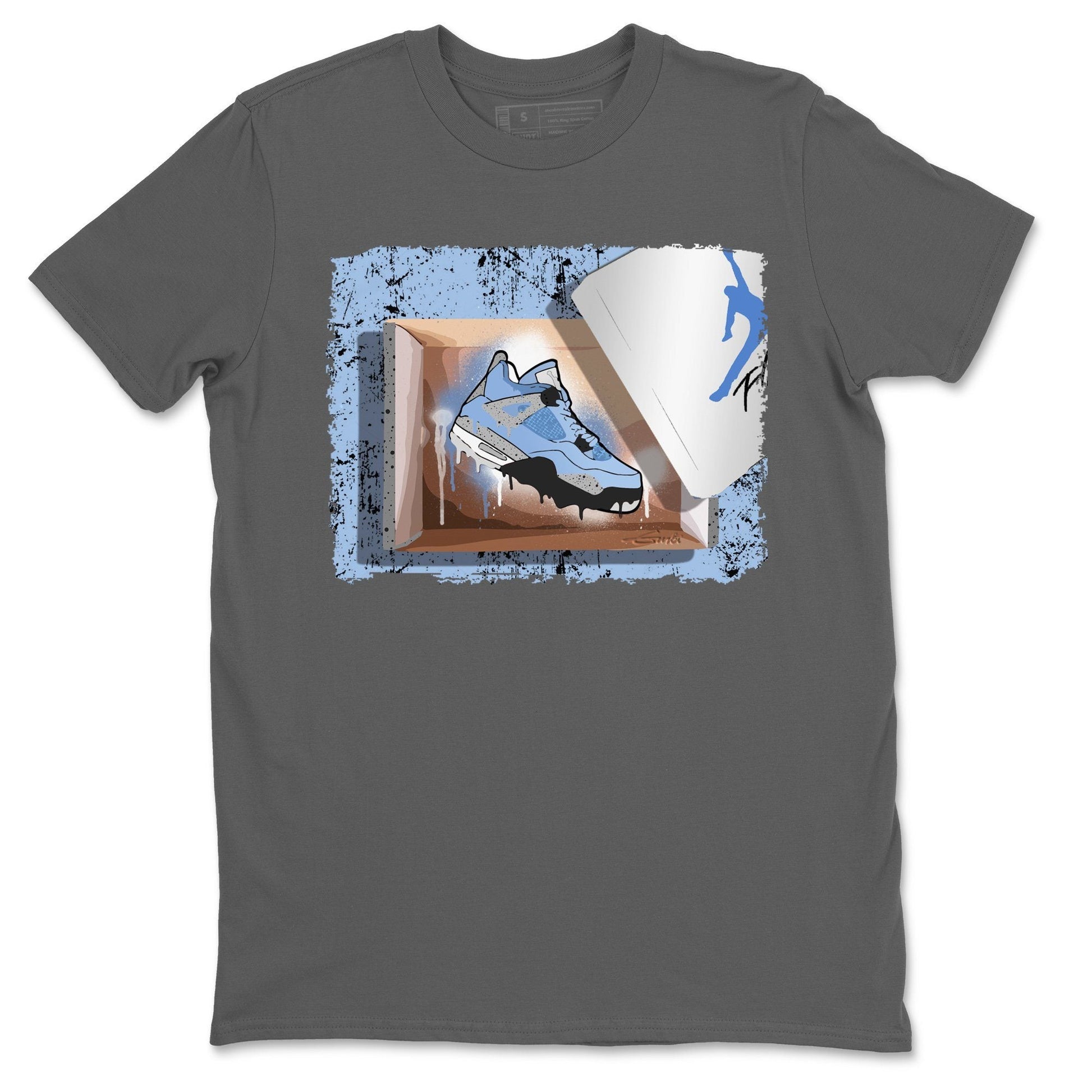 Jordan 4 University Blue Sneaker Match Tees New Kicks Sneaker Tees Jordan 4 University Blue Sneaker Release Tees Unisex Shirts