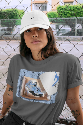 Jordan 4 University Blue Sneaker Match Tees New Kicks Sneaker Tees Jordan 4 University Blue Sneaker Release Tees Unisex Shirts