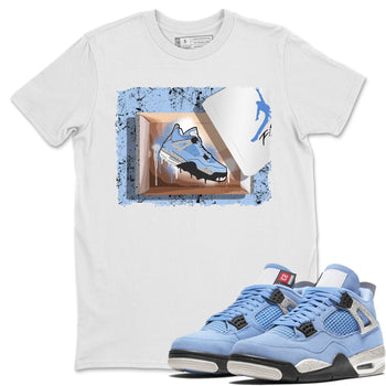 Jordan 4 University Blue Sneaker Match Tees New Kicks Sneaker Tees Jordan 4 University Blue Sneaker Release Tees Unisex Shirts