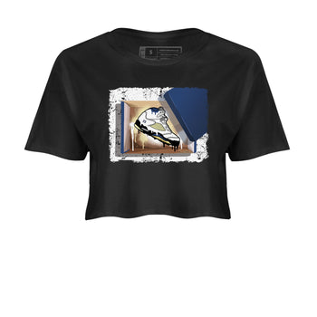 Air Jordan 5 A Ma Maniere x Dawn shirt to match jordans New Kicks sneaker tees Air Jordan 5 A Ma Maniere x Photon Dust SNRT Sneaker Tees Sneaker Matching Shirt Black 2 Crop T-Shirt