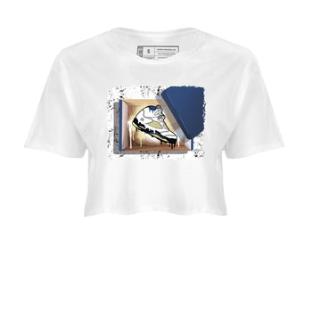 Air Jordan 5 A Ma Maniere x Dawn shirt to match jordans New Kicks sneaker tees Air Jordan 5 A Ma Maniere x Photon Dust SNRT Sneaker Tees Sneaker Matching Shirt White 2 Crop T-Shirt
