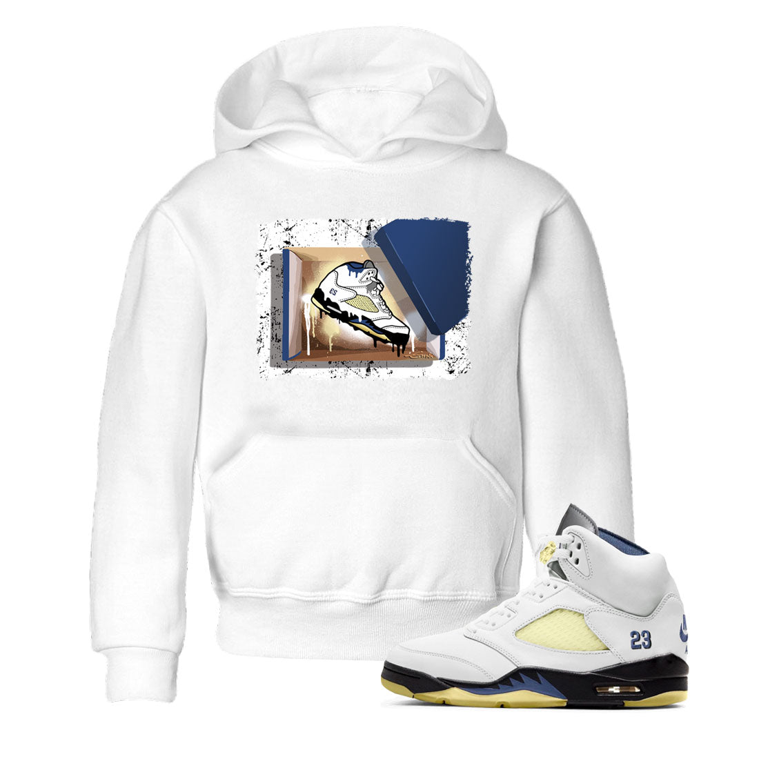 Air Jordan 5 A Ma Maniere x Dawn shirt to match jordans New Kicks sneaker tees Air Jordan 5 A Ma Maniere x Photon Dust SNRT Sneaker Tees Sneaker Matching Shirt Baby Toddler White 1 T-Shirt