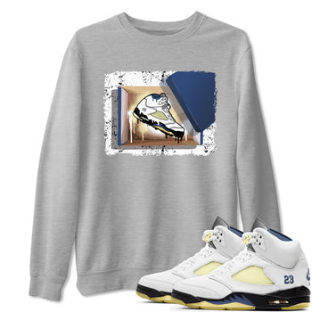 Air Jordan 5 A Ma Maniere x Dawn shirt to match jordans New Kicks sneaker tees Air Jordan 5 A Ma Maniere x Photon Dust SNRT Sneaker Tees Sneaker Matching Shirt Unisex Heather Grey 1 T-Shirt
