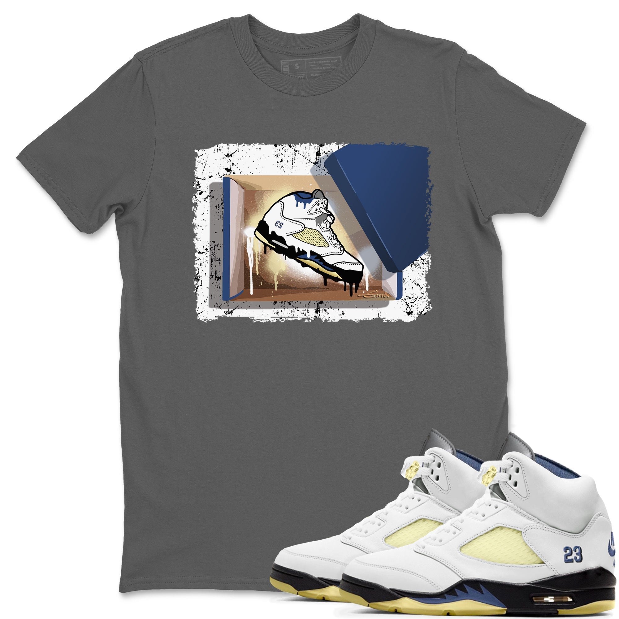 Air Jordan 5 A Ma Maniere x Dawn shirt to match jordans New Kicks sneaker tees Air Jordan 5 A Ma Maniere x Photon Dust SNRT Sneaker Tees Sneaker Matching Shirt Unisex Cool Grey 1 T-Shirt