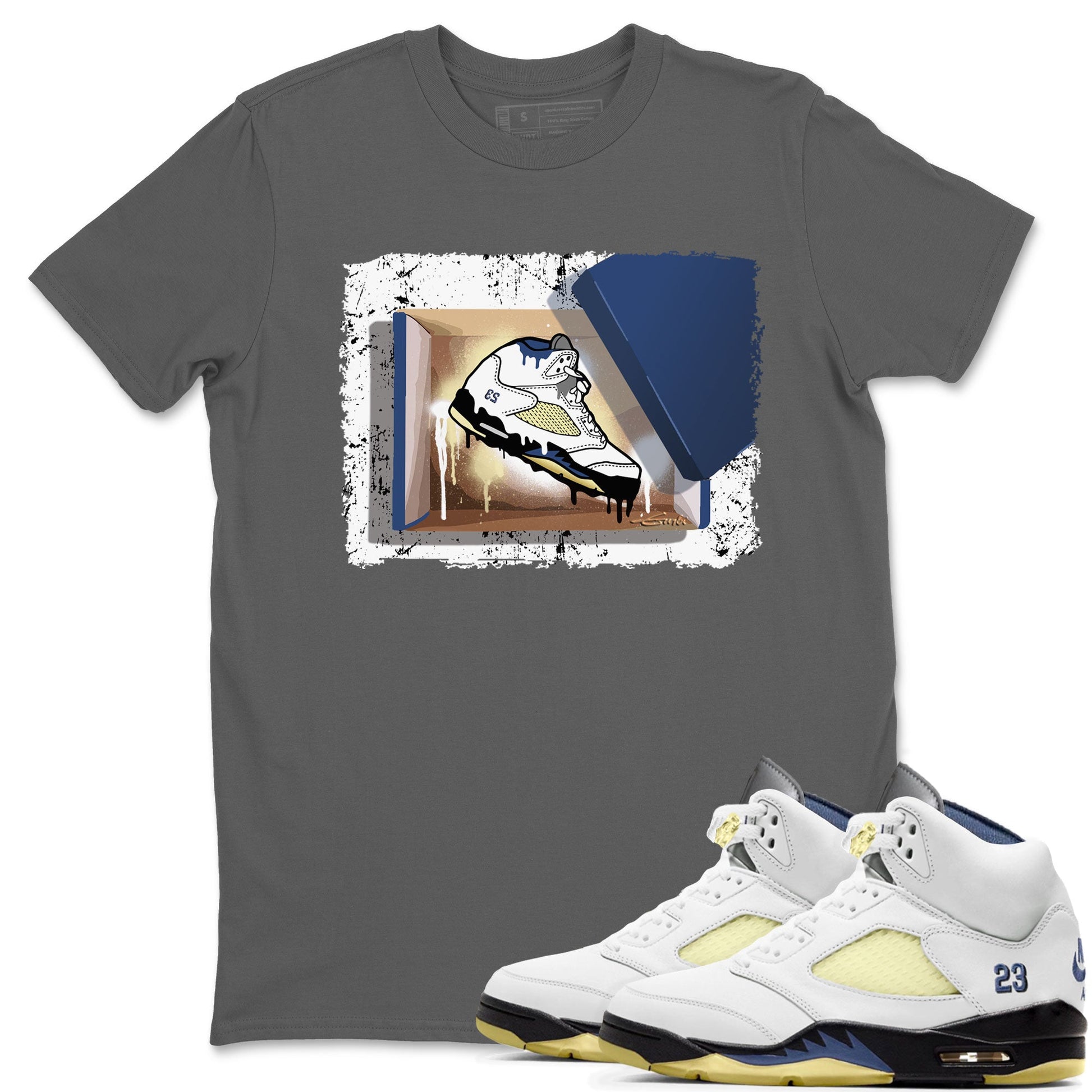 Air Jordan 5 A Ma Maniere x Dawn shirt to match jordans New Kicks sneaker tees Air Jordan 5 A Ma Maniere x Photon Dust SNRT Sneaker Tees Sneaker Matching Shirt Unisex Cool Grey 1 T-Shirt