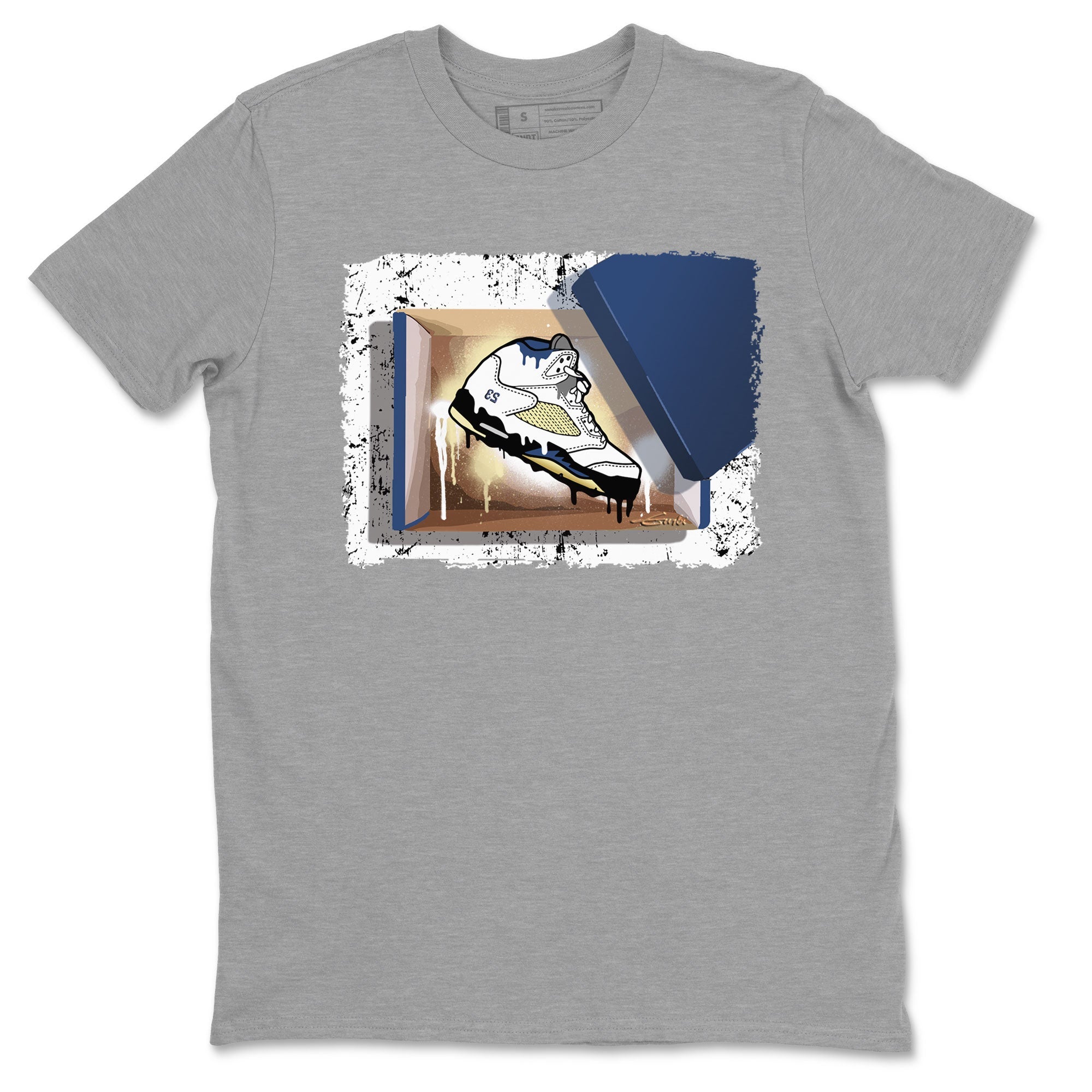 Air Jordan 5 A Ma Maniere x Dawn shirt to match jordans New Kicks sneaker tees Air Jordan 5 A Ma Maniere x Photon Dust SNRT Sneaker Tees Sneaker Matching Shirt Unisex Heather Grey 2 T-Shirt