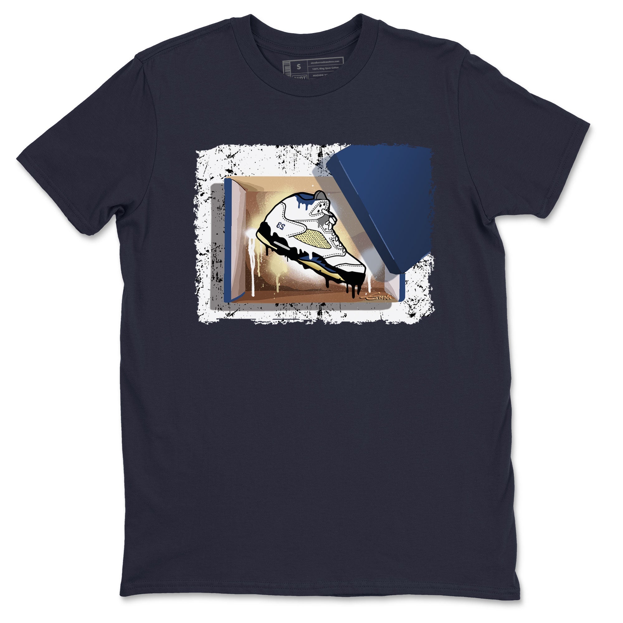 Air Jordan 5 A Ma Maniere x Dawn shirt to match jordans New Kicks sneaker tees Air Jordan 5 A Ma Maniere x Photon Dust SNRT Sneaker Tees Sneaker Matching Shirt Unisex Navy 2 T-Shirt