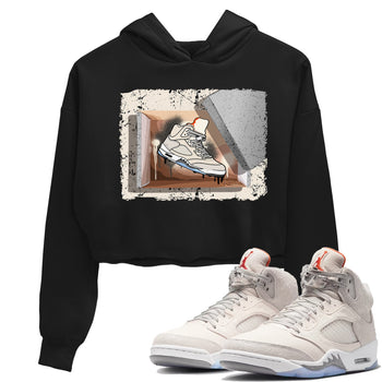 Air Jordan 5 Craft Sneaker Match Tees New Kicks Sneaker Tees Air Jordan 5 Craft Shirt Women's Shirts Black 1