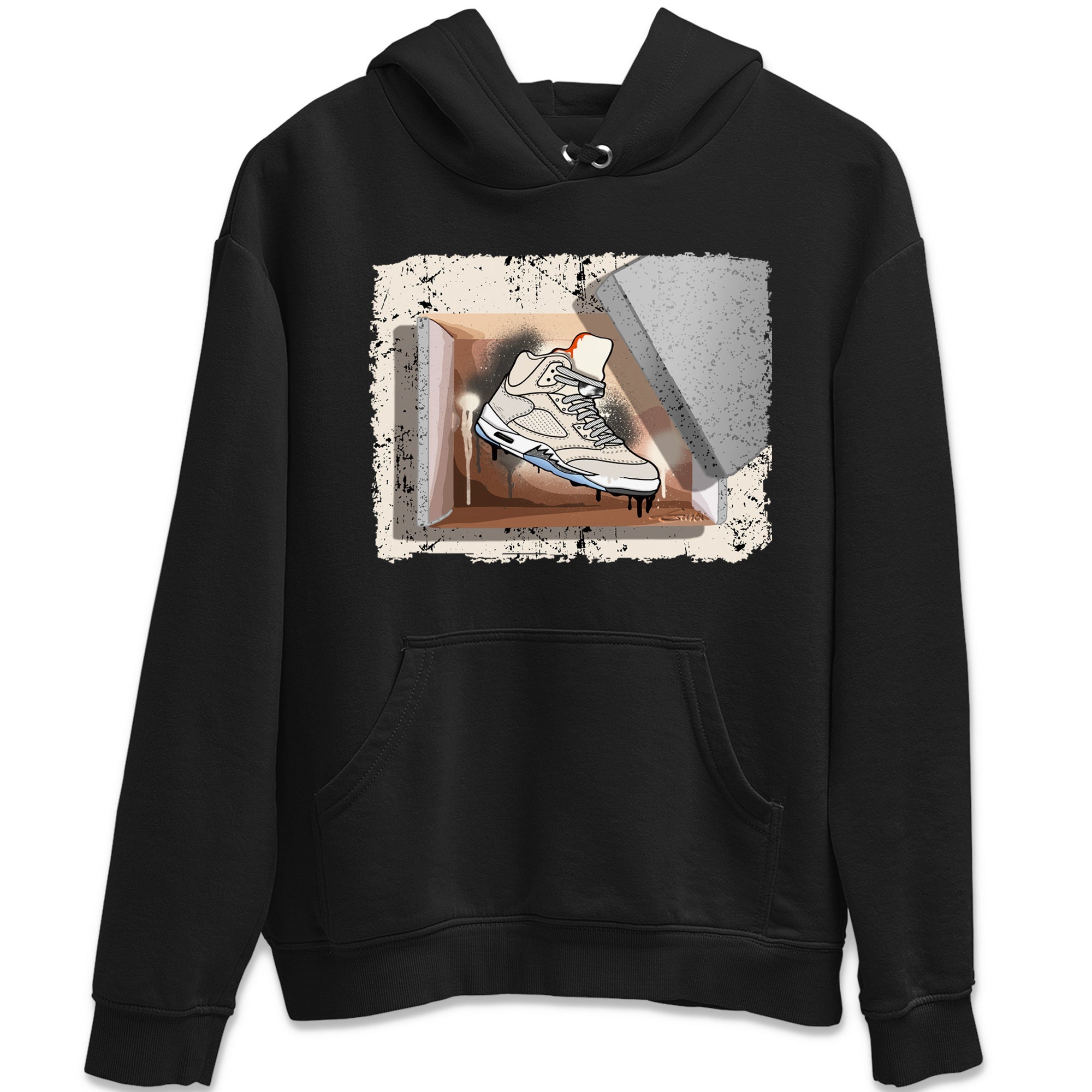 Air Jordan 5 Craft Sneaker Match Tees New Kicks Sneaker Tees Air Jordan 5 Craft Shirt Unisex Shirts Black 2