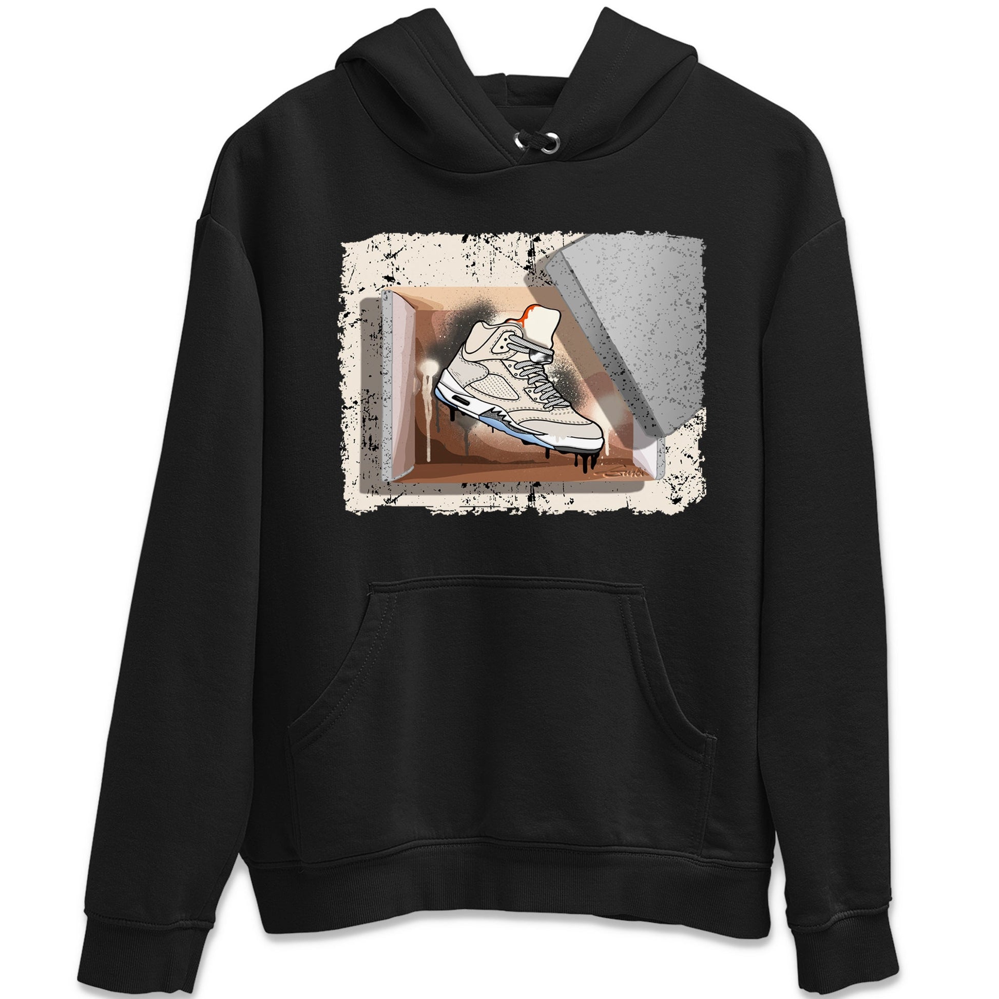 Air Jordan 5 Craft Sneaker Match Tees New Kicks Sneaker Tees Air Jordan 5 Craft Shirt Unisex Shirts Black 2