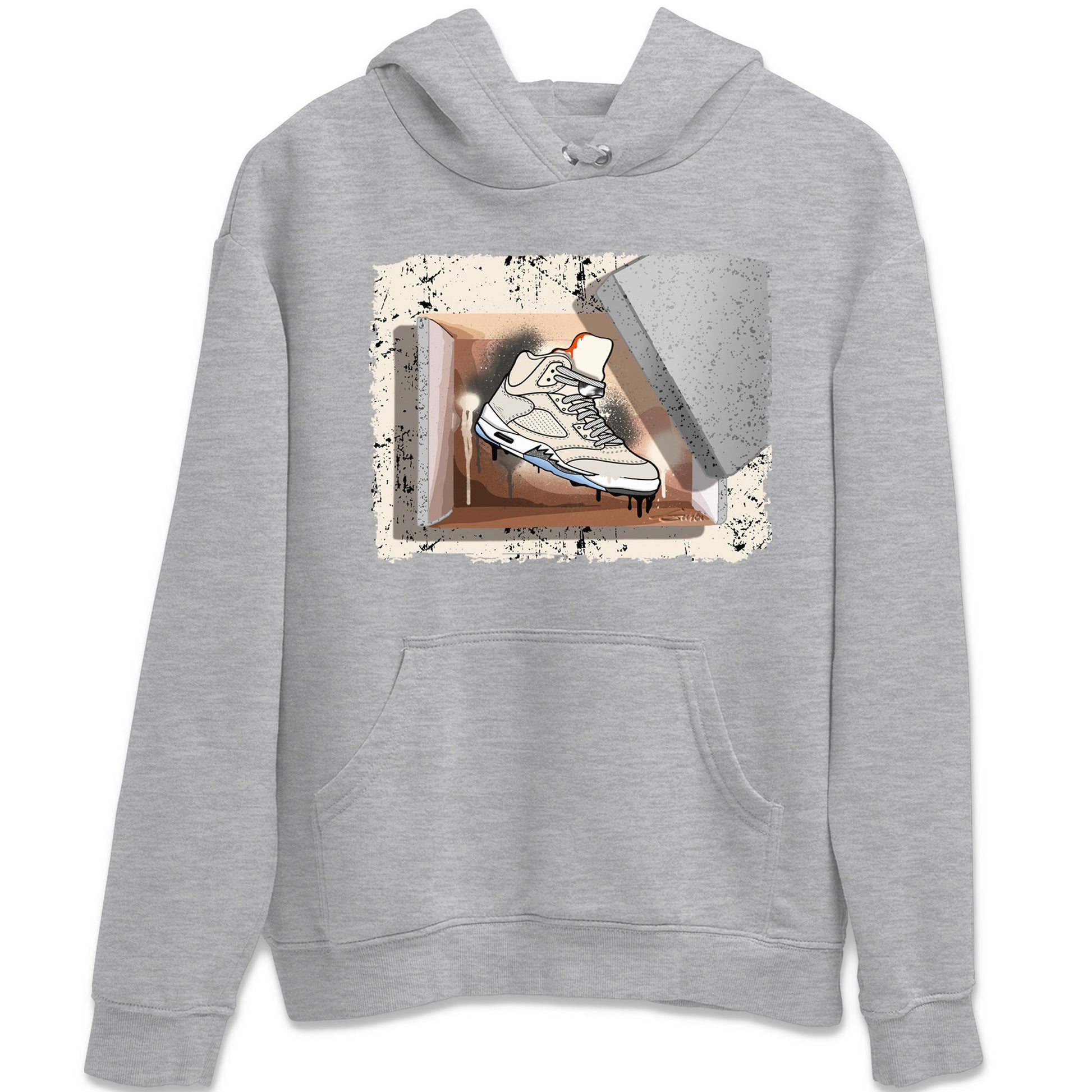 Air Jordan 5 Craft Sneaker Match Tees New Kicks Sneaker Tees Air Jordan 5 Craft Shirt Unisex Shirts Heather Grey 2