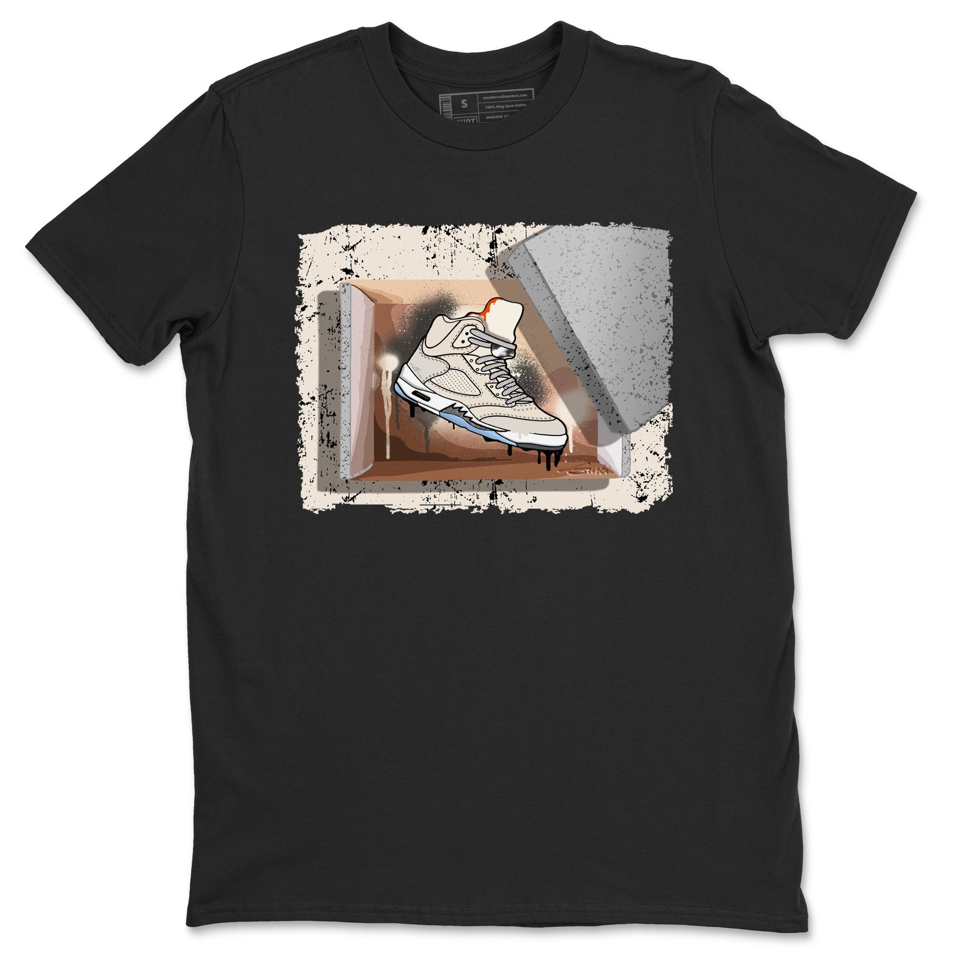 Air Jordan 5 Craft Sneaker Match Tees New Kicks Sneaker Tees Air Jordan 5 Craft Shirt Unisex Shirts Black 2