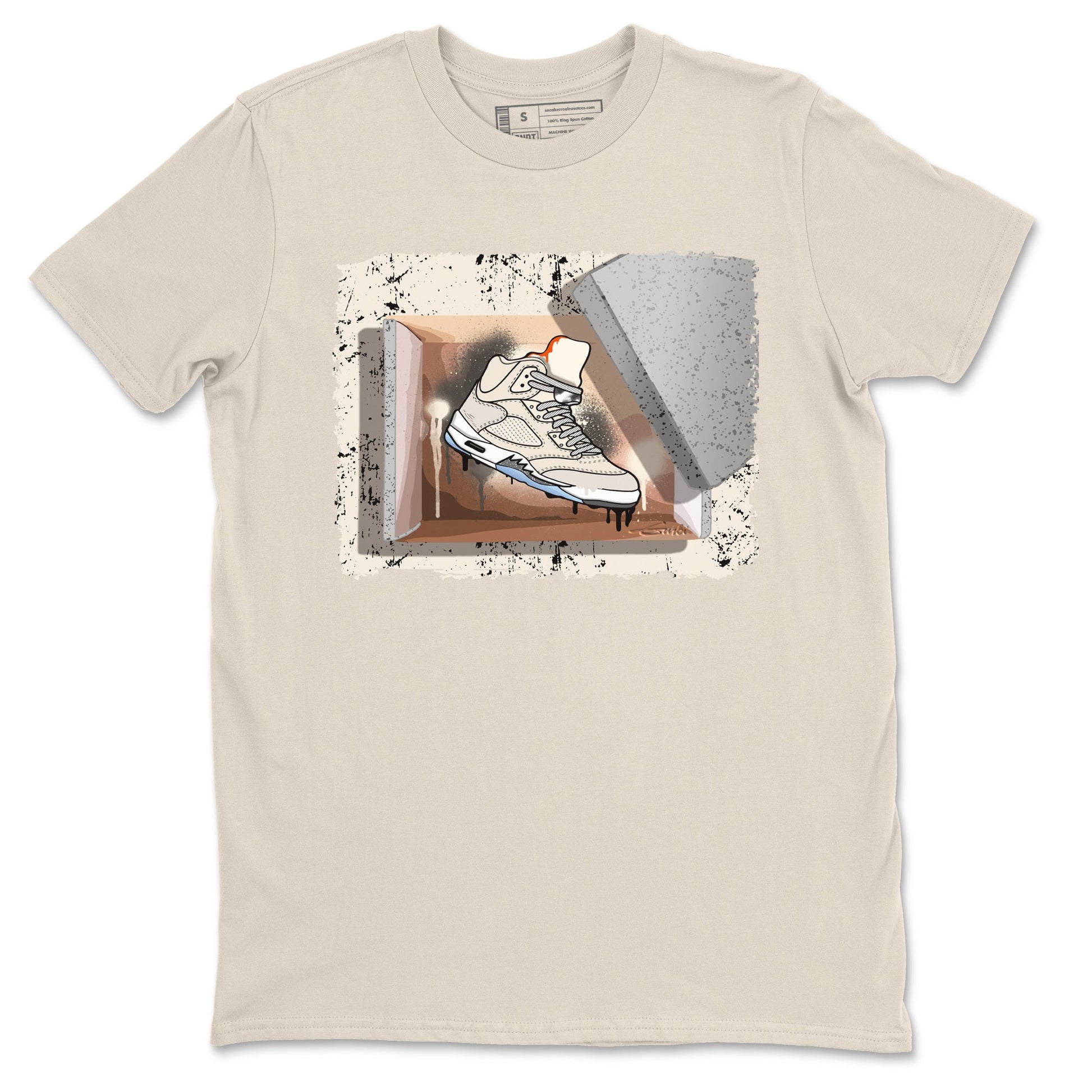 Air Jordan 5 Craft Sneaker Match Tees New Kicks Sneaker Tees Air Jordan 5 Craft Shirt Unisex Shirts Natural 2