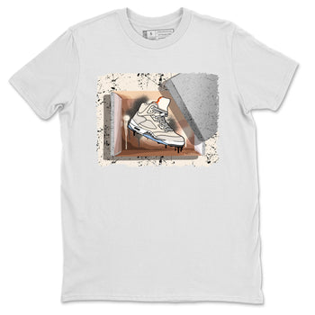 Air Jordan 5 Craft Sneaker Match Tees New Kicks Sneaker Tees Air Jordan 5 Craft Shirt Unisex Shirts White 2