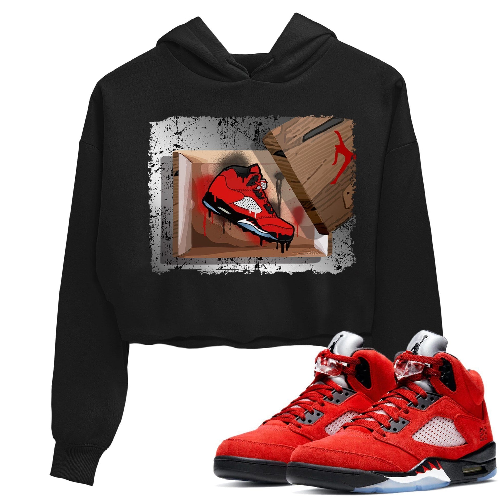 Jordan 5 Raging Bull Sneaker Match Tees New Kicks Sneaker Tees Jordan 5 Raging Bull Sneaker Release Tees Women's Shirts