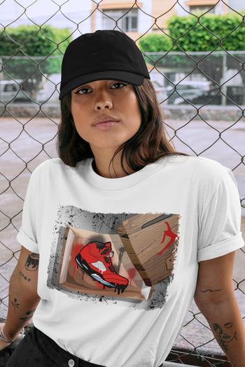 Jordan 5 Raging Bull Sneaker Match Tees New Kicks Sneaker Tees Jordan 5 Raging Bull Sneaker Release Tees Unisex Shirts