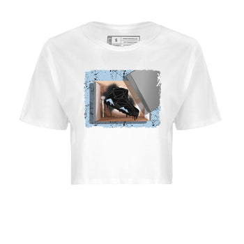 Air Jordan 7 Chambray Sneaker Match Tees New Kicks 7s Chambray T-Shirt Sneaker Release Tees Women's Shirts White 2