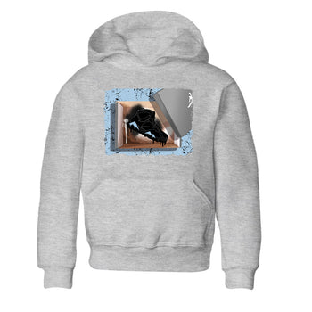 Air Jordan 7 Chambray Sneaker Match Tees New Kicks 7s Chambray T-Shirt Sneaker Release Tees Kids Shirts Heather Grey 2
