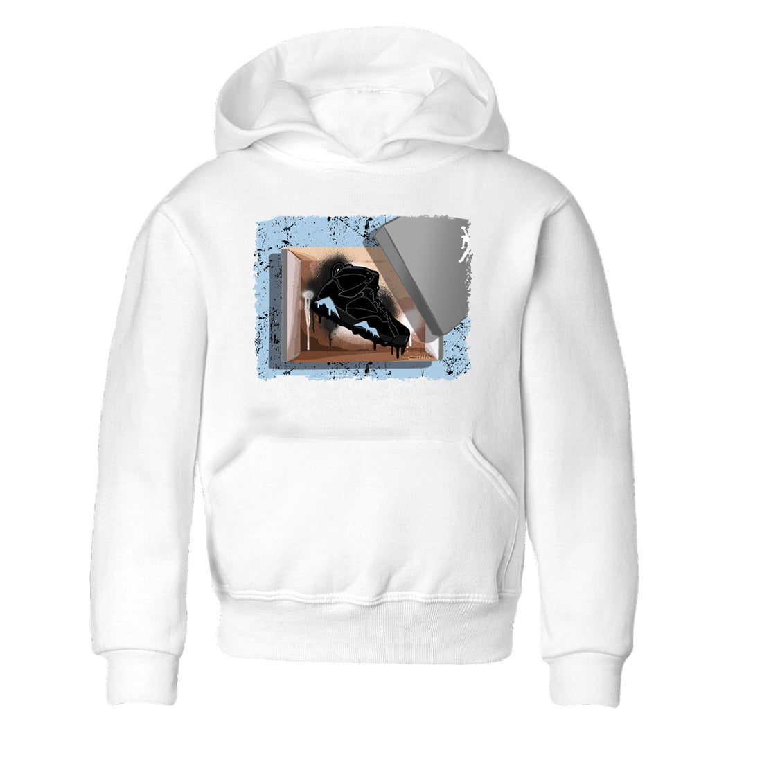 Air Jordan 7 Chambray Sneaker Match Tees New Kicks 7s Chambray T-Shirt Sneaker Release Tees Kids Shirts White 2