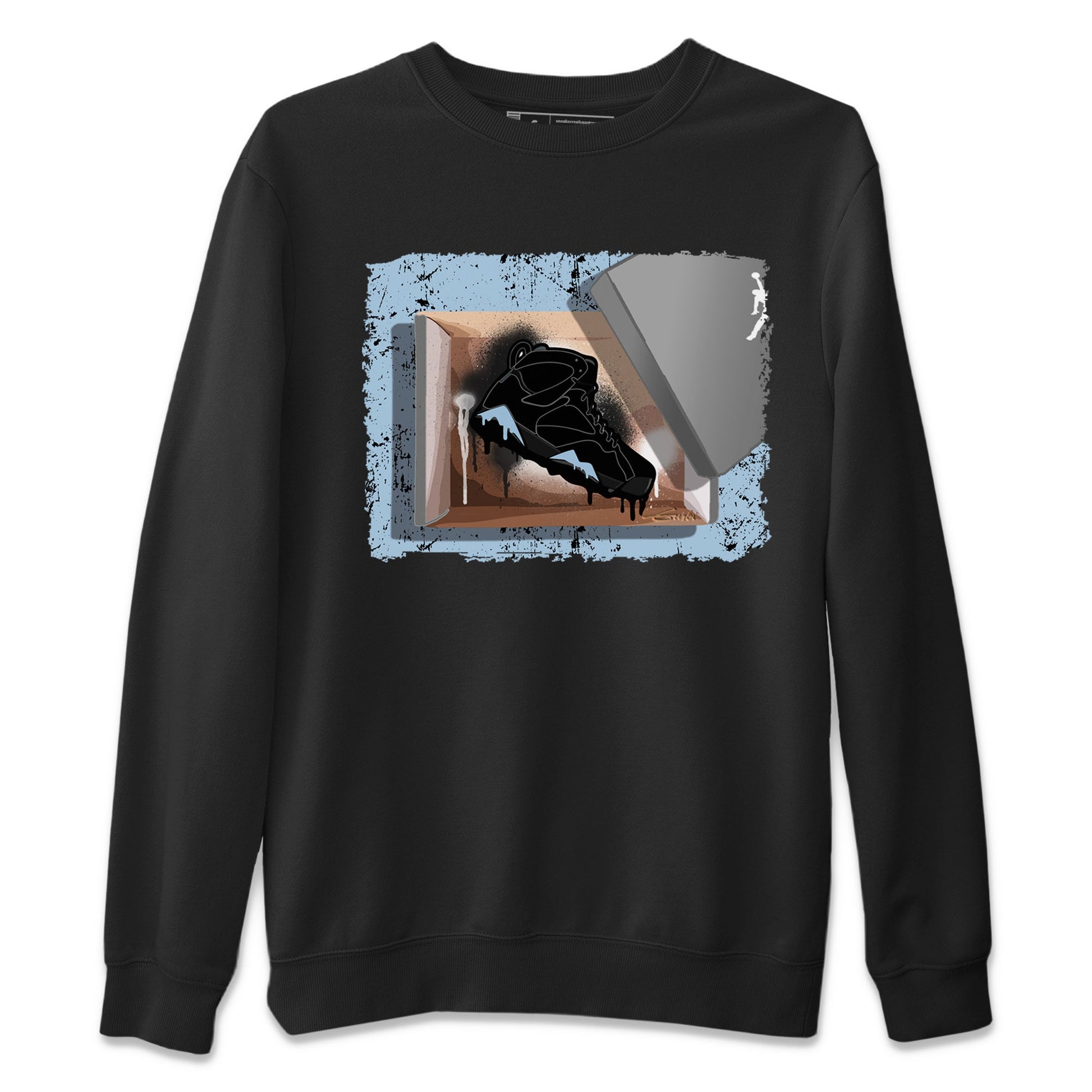 Air Jordan 7 Chambray Sneaker Match Tees New Kicks 7s Chambray T-Shirt Sneaker Release Tees Unisex Shirts Black 2