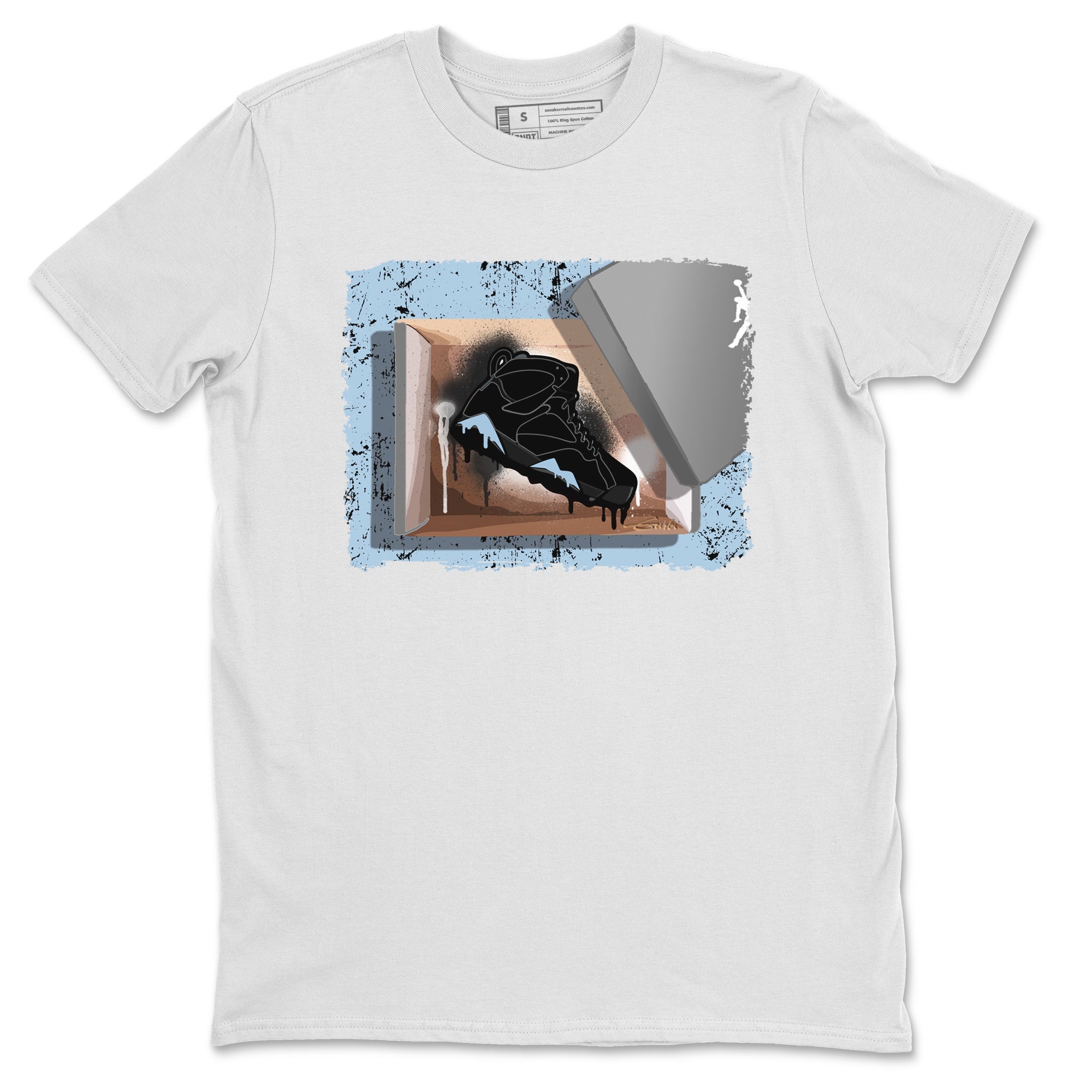 Air Jordan 7 Chambray Sneaker Match Tees New Kicks 7s Chambray T-Shirt Sneaker Release Tees Unisex Shirts White 2