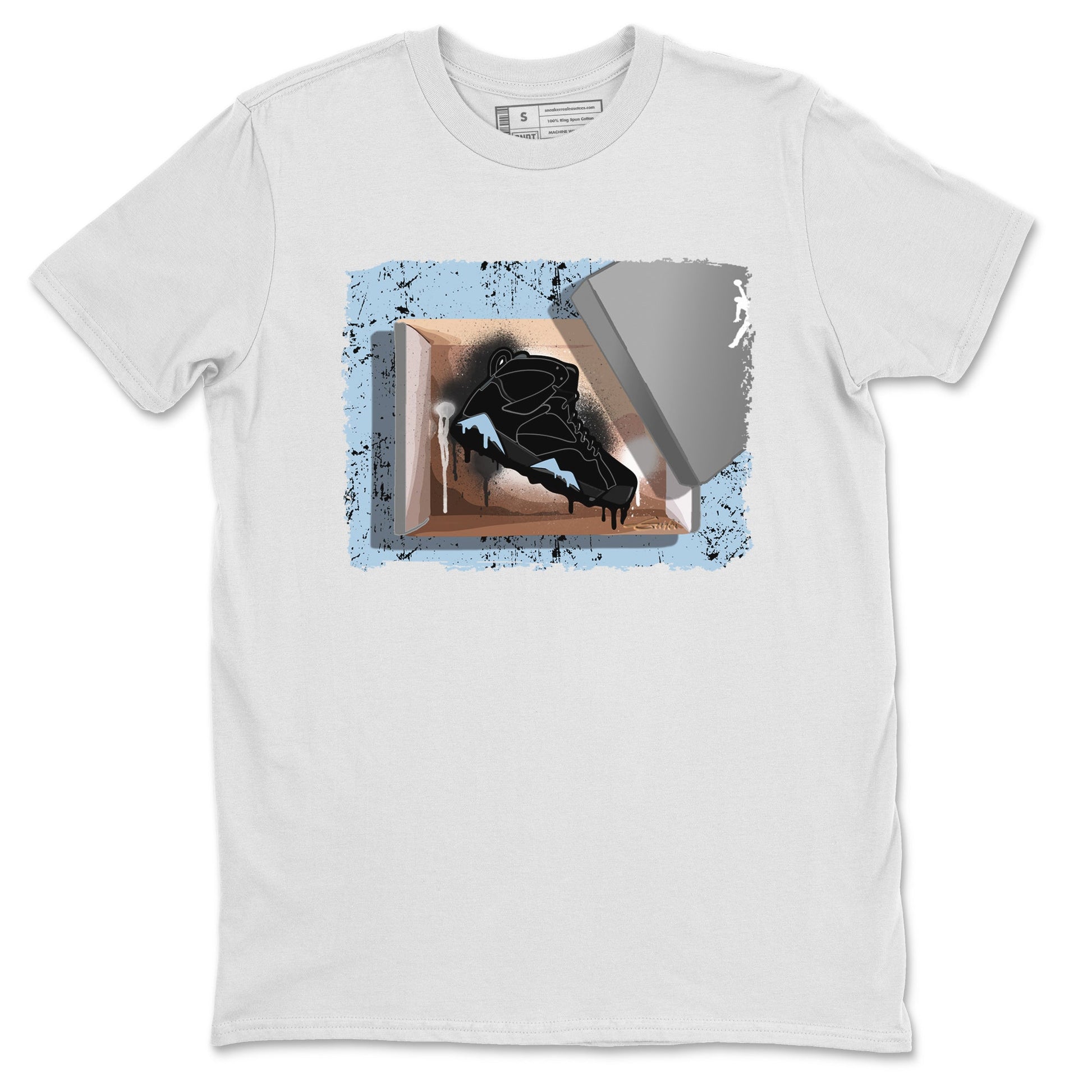 Air Jordan 7 Chambray Sneaker Match Tees New Kicks 7s Chambray T-Shirt Sneaker Release Tees Unisex Shirts White 2