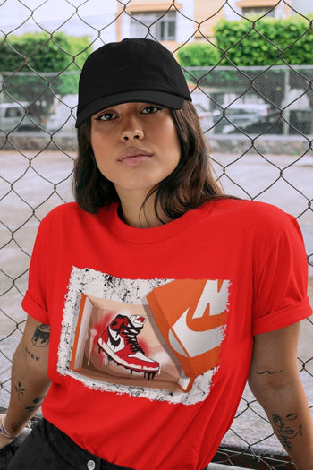 Jordan 1 Chicago Sneaker Match Tees New Kicks Sneaker Tees Jordan 1 Chicago Sneaker Release Tees Unisex Shirts