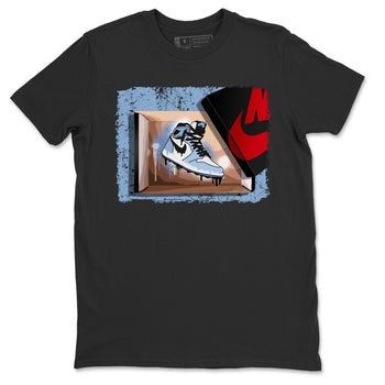 Jordan 1 University Blue Sneaker Match Tees New Kicks Sneaker Tees Jordan 1 University Blue Sneaker Release Tees Unisex Shirts