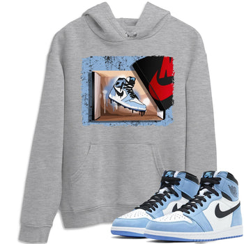 Jordan 1 University Blue Sneaker Match Tees New Kicks Sneaker Tees Jordan 1 University Blue Sneaker Release Tees Unisex Shirts